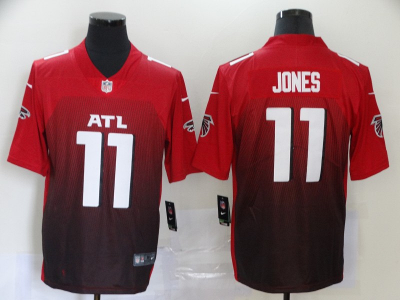 Men's Atlanta Falcons Julio Jones #11 Red 2nd Alternate Jersey